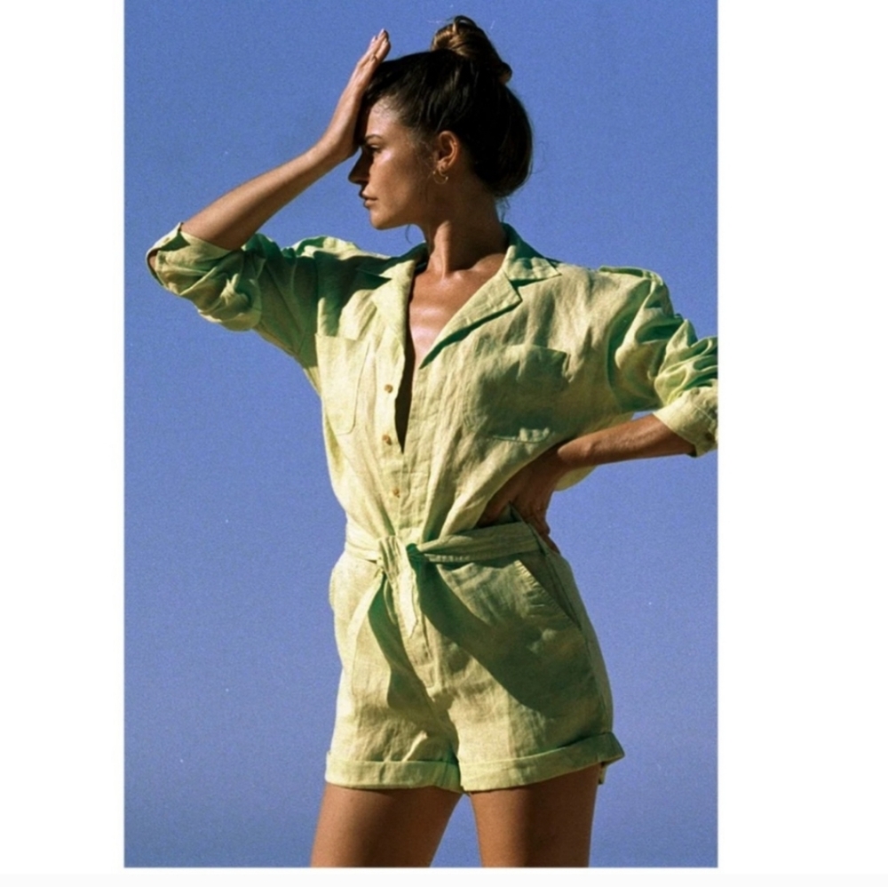 Acacia Swimwear Billy Linen Jumpsuit